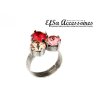 Ring Fassung für 8 mm Chatons, Rivoli Swarovski Stein