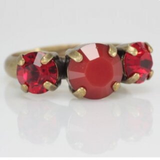 Ring Fassung fr 6 und 8 mm Chatons Swarovski Stein