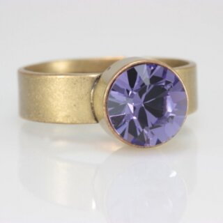 Ring Fassung fr 8 mm Chatons Swarovski Stein