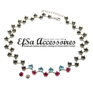 necklace setting for 6 mm Chatons Swarovski Crystals