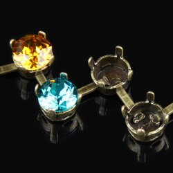 Ketten Fassung für 6 mm Chatons Swarovski Stein