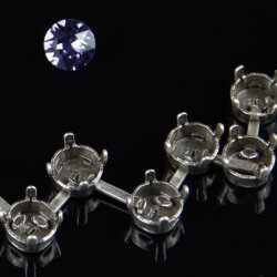 Ketten Fassung für 6 mm Chatons Swarovski Stein