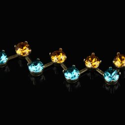 Ketten Fassung für 6 mm Chatons Swarovski Stein