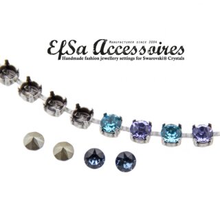 Ketten Fassung fr 6 mm Chatons Swarovski Stein