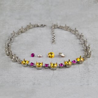 Ketten Fassung fr 6 und 10 mm Chatons, Rivoli Swarovski Steine