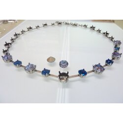 necklace setting for 6 mm Chatons Swarovski Crystals and...