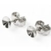 Stud Earring setting for 8 mm Rivoli Swarovski Crystals