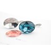 Earring setting for 18x13 mm Oval Swarovski Crystals