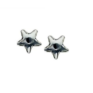 Stud Earring setting for 10 mm Star Swarovski Crystals