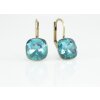 Earring setting for 10 mm Cushion Square Swarovski Crystals