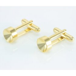 Cufflink setting for 8 mm Chatons Crystals