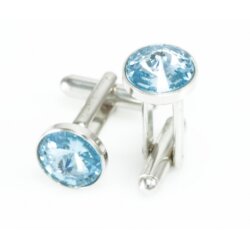 Cufflink setting for 10 mm Rivoli Swarovski Crystals