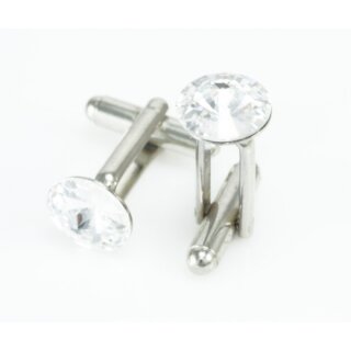 Manschettenknopf Fassung fr 10 mm Rivoli Swarovski Stein