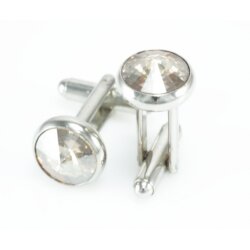 Cufflink setting for 10 mm Rivoli Swarovski Crystals