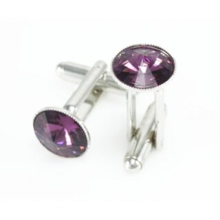 Manschettenknopf Fassung fr 10 mm Rivoli Swarovski Stein