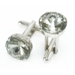 Cufflink setting for 14 mm Rivoli Swarovski Crystals