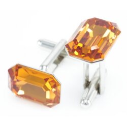 Cufflink setting for 18x13 mm Octagon Swarovski Crystals