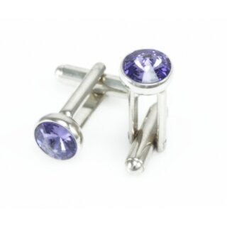 Manschettenknopf Fassung fr 8 mm Rivoli Swarovski Stein