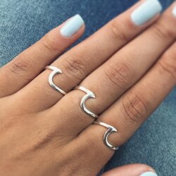 Wave Ring Wave Ring Silver Sea Ring