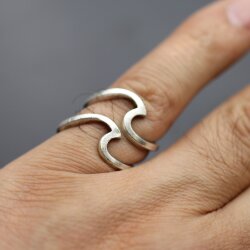 Wave Ring Wave Ring Silver Sea Ring