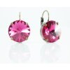 Earring setting for 14 mm Rivoli Swarovski Crystals