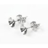 Stud Earring setting for 4 mm Chatons Swarovski Crystals