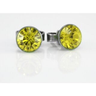 Ohrstecker Fassung fr 6 mm Chatons Swarovski Stein