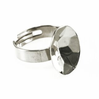 Ring Fassung für 18x13 mm Oval Swarovski Stein