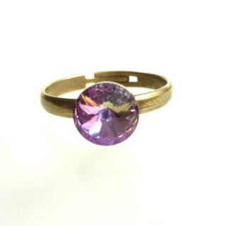 Ring Fassung fr 8 mm Rivoli Swarovski Stein