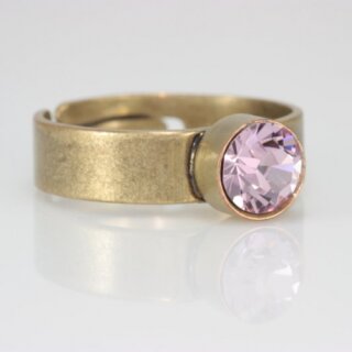 Ring Fassung fr 6 mm Chatons Swarovski Stein