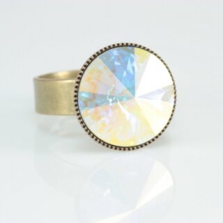 Ring Fassung fr 14 mm Rivoli Swarovski Stein