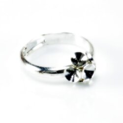 Ring Fassung für 4 mm Chatons Swarovski Stein