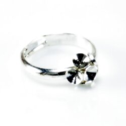 Ring Fassung für 4 mm Chatons Swarovski Stein