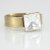 Ring setting for 8 mm Princess Square Swarovski Crystals