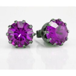 Stud Earring setting for 6 mm Chatons Swarovski Crystals