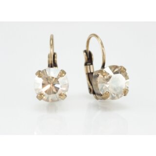 Ohrring Fassung fr 6 mm Chatons Swarovski Stein