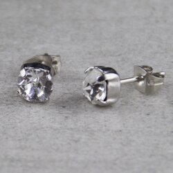 Stud Earring setting für 8 mm Chatons, Rivoli Swarovski Crystals