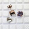 Stud Earring setting für 8 mm Chatons, Rivoli Swarovski Crystals