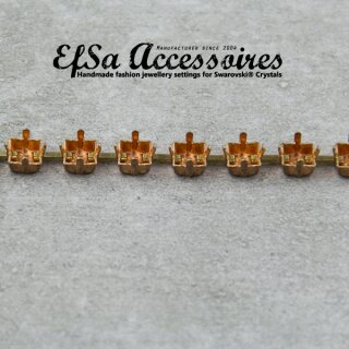 Ketten Fassung fr 6 mm Princess Square Swarovski Kristall