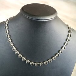 Empty cupchain necklace for 6 mm Princess Square Swarovski Crystals