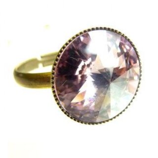 Ring Fassung fr 14 mm Rivoli Swarovski Stein