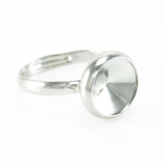 Ring Fassung fr 10 mm Rivoli Swarovski Stein