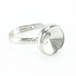 Ring Fassung für 10 mm Rivoli Swarovski Stein