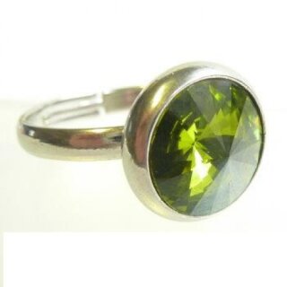 Ring Fassung fr 10 mm Rivoli Swarovski Stein