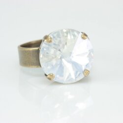 Ring setting for 14 mm Rivoli Swarovski Crystals