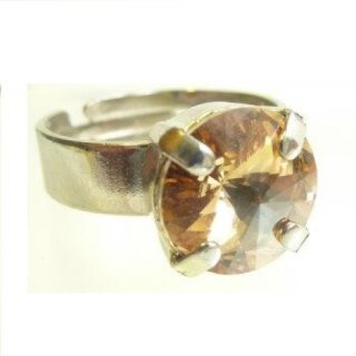 Ring Fassung fr 10 mm Rivoli Swarovski Stein