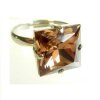 Ring setting for 12 mm Princess Square Swarovski Crystals