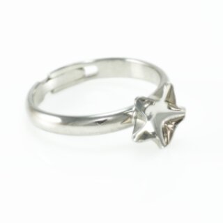 Ring Fassung für 10 mm Star Stern Swarovski Stein