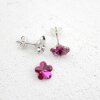 Stud Earring setting for 10 mm Flower Swarovski Crystals