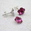 Stud Earring setting for 10 mm Flower Swarovski Crystals